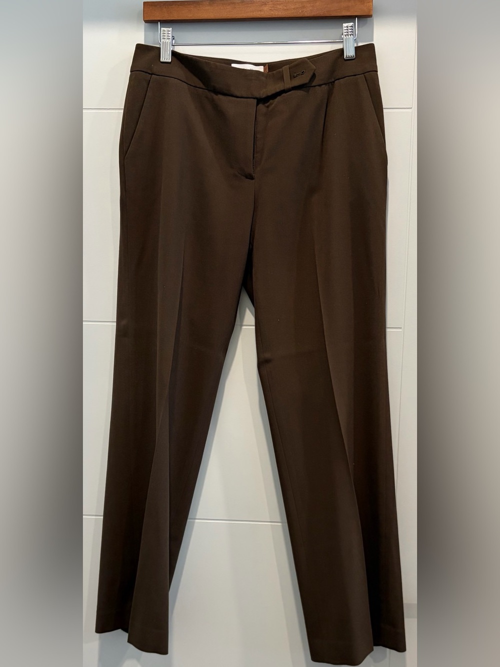 Calvin Klein Women’s Olive Green Women’s Dress Pants - Slim Tailored Look